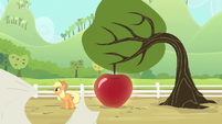 Applejack tossing the sheet S4E7