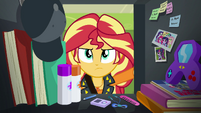 Interior shot of Sunset Shimmer's locker EGFF