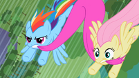 Rainbow Dash and Fluttershy try to save Spike and Rarity S2E10