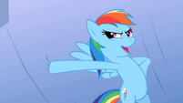 Rainbow Dash stopping the leak S2E8