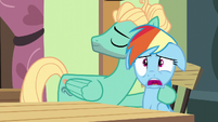 Rainbow Dash with jaw hanging open S6E11