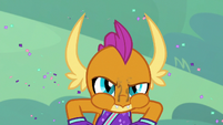 Smolder about to breathe fire S9E15