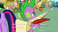 Spike often questions how could he put up with Twilight Sparkle's shenanigans.