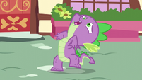 Poor Spike is out of shape.