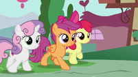 The Cutie Mark Crusaders walking S6E4