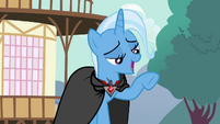 Trixie looks down at her hoof S3E05