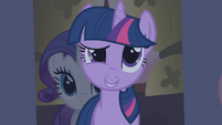 Twilight asks the ponies what are they doing in the dark S1E09