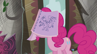 Book thrown onto Pinkie's face S5E8