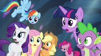 Mane 6 and Spike surprised S4E25