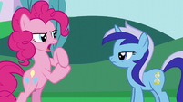 Pinkie Pie makes a plan with Minuette S5E12