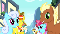 Ponies singing about Pinkie Pie S4E12