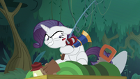 Fake Rarity hoarding more of AJ's stuff S8E13