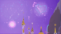 Fireworks in the night skies of Canterlot S1E26