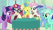 Photo of Twilight, Moon Dancer, and friends S5E12