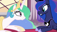 Princess Luna congratulates Princess Celestia S7E10