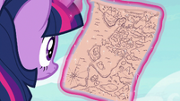 Twilight looks at map of Silver locations S9E5