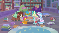 Young Six studying in silence S8E22