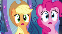 Applejack and Pinkie Pie listening EG