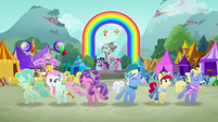 Mane Six and Hope Hollow ponies singing MLPRR