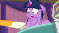 Sunburst rings bell while Twilight's distracted S9E16