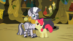 Apple Bloom flatters Zecora 2 S02E06