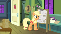 Applejack hears snoring S3E8