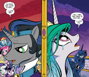 Comic issue 18 Sombra and Celestia