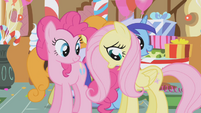 "Pinkie Pie, about this party for Gilda... Do you really think it's a good idea?"