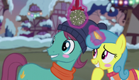 Lemon Hearts and Earth pony blushing S6E8