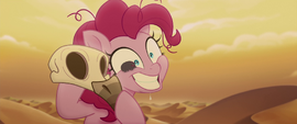 Pillbug crawling across Pinkie Pie's face MLPTM