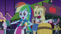 Rainbow Dash and Applejack at the carnival EG2