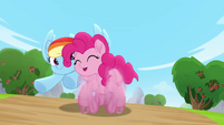 Rainbow Dash and Pinkie Pie racing MLPRR