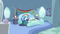 Rainbow Dash sulking in her room S5E5