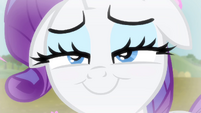 Rarity's expecting a kiss.