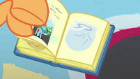 Scootaloo pastes Rainbow's diaper in her scrapbook S7E7