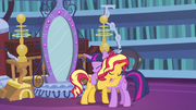 Sunset Shimmer hugging Princess Twilight EGFF