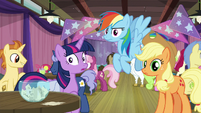 Twilight, RD, and AJ hear Sunburst S9E16