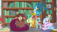 Young Six hear Cozy Glow giggling S8E22