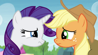 Applejack and Rarity -uh-oh- S4E22