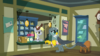 Derpy and Gabby hear someone enter S9E19