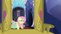 Fluttershy straining "I'm sure we'll figure it out" S5E23