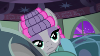 Maud Pie lying in Pinkie Pie's bed S7E4