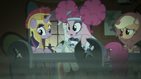 Pinkie Pie looking to her left S5E21