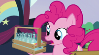 Pinkie looks at the beverages S5E24