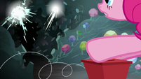 Pinkie setting off explosives in the cave S7E4