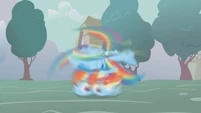 Rainbow spinning on the ground S1E06