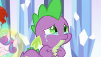 Spike crying tears of shame S6E16