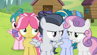 Sweetie Belle getting mad at Rumble S7E21