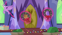 Twilight Sparkle hanging more wreaths MLPBGE