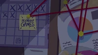 Zoom out from Friendship Games sticky note EG3